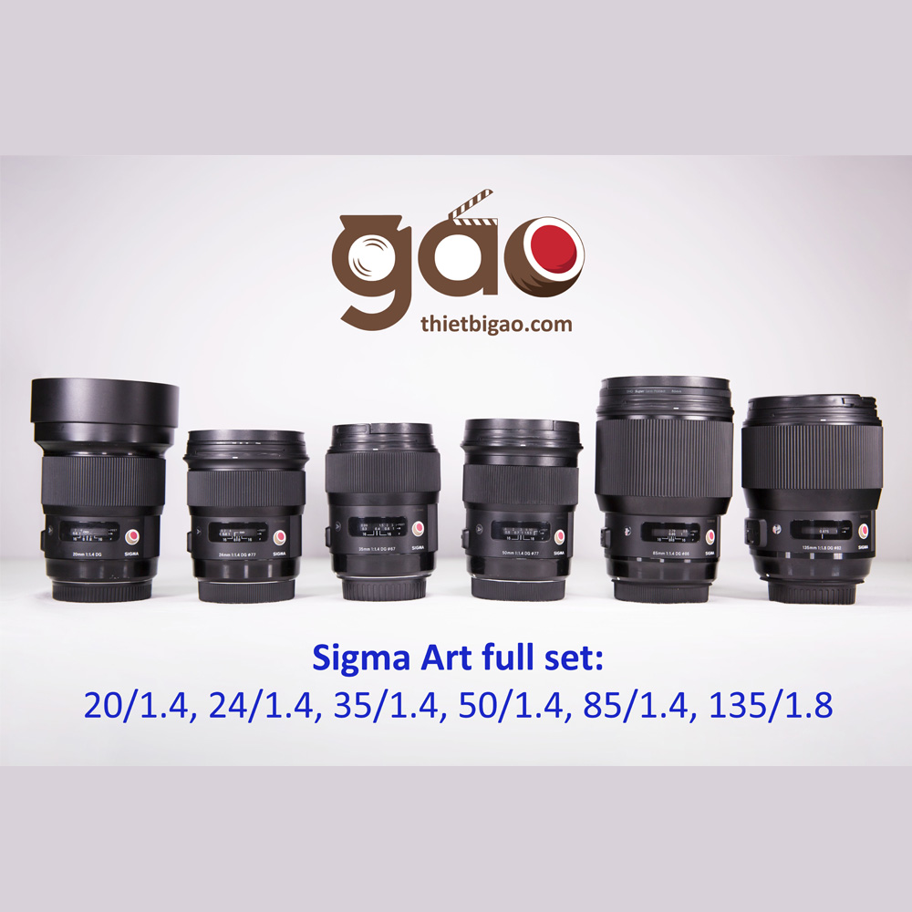 6 lens Sigma Art for Canon set